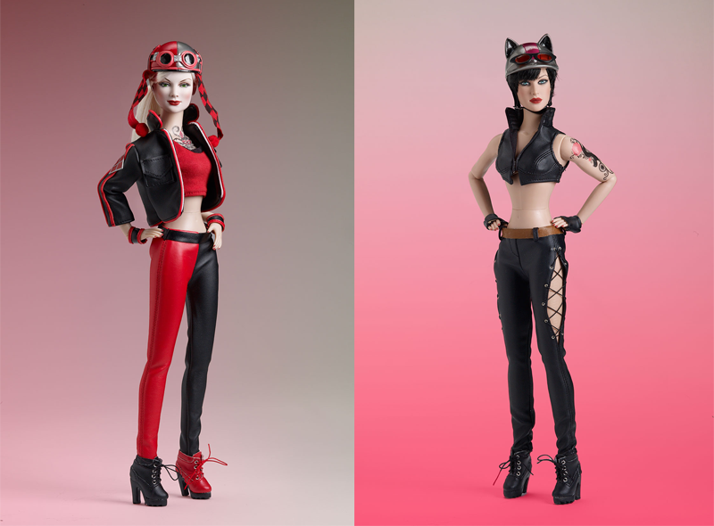 Illustration for article titled Harley Quinn and Catwoman Become Biker Barbies With Tonner's 'Gotham City Garage' Dolls